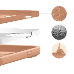 Husa iPhone 13 Casey Studios Premium Soft Silicone Pink Sand