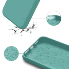 Husa iPhone 13 Casey Studios Premium Soft Silicone Turqoise