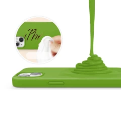 Husa iPhone 13 Casey Studios Premium Soft Silicone Acid Green