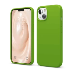 Husa iPhone 13 Casey Studios Premium Soft Silicone Acid Green 