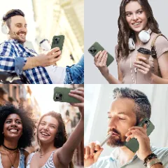 Husa CASEY STUDIOS™ pentru iPhone 13 Mini, Soft Silicone Premium, Microfibra in Interior, de Protectie, Ultra Slim, pentru Incarcare Wireless, Margini Ridicate pentru Protectia Ecranului si a Camerelor Webster Green