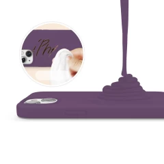 Husa CASEY STUDIOS™ pentru iPhone 13 Mini, Soft Silicone Premium, Microfibra in Interior, de Protectie, Ultra Slim, pentru Incarcare Wireless, Margini Ridicate pentru Protectia Ecranului si a Camerelor Light Purple
