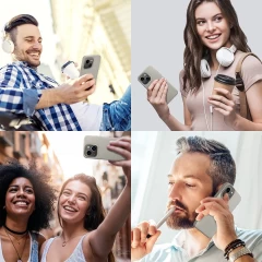 Husa CASEY STUDIOS™ pentru iPhone 13 Mini, Soft Silicone Premium, Microfibra in Interior, de Protectie, Ultra Slim, pentru Incarcare Wireless, Margini Ridicate pentru Protectia Ecranului si a Camerelor Gray