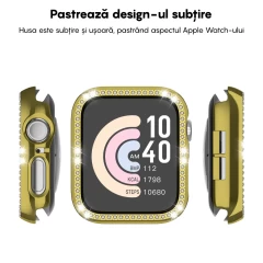 Carcasa Apple Watch 7/8 - 41MM Casey Studios Diamond - Gold Gold