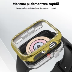 Carcasa Apple Watch 7/8 - 41MM Casey Studios Diamond - Gold Gold