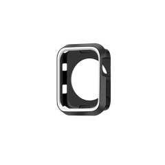 Carcasa 41 MM - 1/2/3/4/5/6/7/8/SE/Ultra Casey Studios Rugged Silicone - Negru/alb