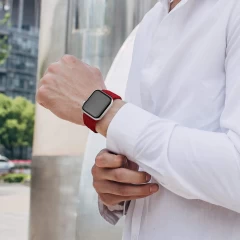 Curea Apple Watch 1/2/3/4/5/6/7/8/SE - 38/40/41 MM - XXS - Braided Loop Casey Studios Casey Studios - Red Red