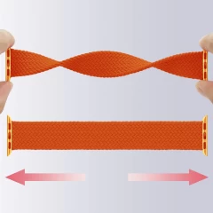 Curea Apple Watch 1/2/3/4/5/6/7/8/SE/Ultra - 42/44/45/49 MM - XS - Braided Loop Casey Studios Casey Studios - Orange Orange