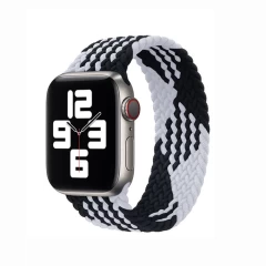 Curea Apple Watch 1/2/3/4/5/6/7/8/SE/Ultra - 42/44/45/49 MM - XS - Braided Loop Casey Studios Casey Studios - Pistachio Black/white 