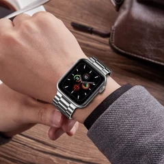 Curea Apple Watch 1/2/3/4/5/6/7/8/SE - 38/40/41 MM Metallic Casey Studios Casey Studios - Silver Silver
