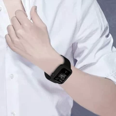 Carcasa 44 MM - 1/2/3/4/5/6/7/8/SE/Ultra Casey Studios Soft Silicone - Negru Negru
