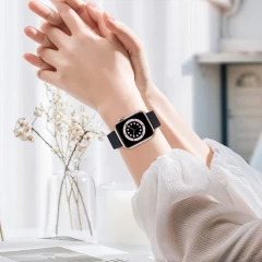 Curea Apple Watch 1/2/3/4/5/6/7/8/SE - 38/40/41 MM Elegant Leather Casey Studios Casey Studios - Midnight Blue Midnight Blue