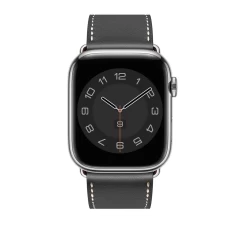 Curea Apple Watch 1/2/3/4/5/6/7/8/SE - 38/40/41 MM Elegant Leather Casey Studios Casey Studios - Dark Gray Dark Gray