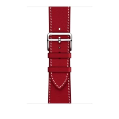 Curea Apple Watch 1/2/3/4/5/6/7/8/SE/Ultra - 42/44/45/49 MM Elegant Leather Casey Studios Casey Studios - Red Red