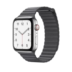 Curea Apple Watch 1/2/3/4/5/6/7/8/SE - 38/40/41 MM Leather Loop Casey Studios Casey Studios - Brown Dark Gray 