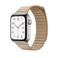 Curea Apple Watch 1/2/3/4/5/6/7/8/SE - 38/40/41 MM Leather Loop Casey Studios Casey Studios - Cream