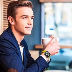 Curea Apple Watch 1/2/3/4/5/6/7/8/SE/Ultra - 42/44/45/49 MM - S /m - Silicone Sport Casey Studios Casey Studios - Yellow Yellow