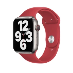 Curea Apple Watch 1/2/3/4/5/6/7/8/SE/Ultra - 42/44/45/49 MM - S /m - Silicone Sport Casey Studios Casey Studios - Yellow Red 