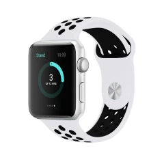 Curea Apple Watch 1/2/3/4/5/6/7/8/SE - 38/40/41 MM - S /m - Sport Loop Casey Studios Casey Studios - Black/grey White/black 
