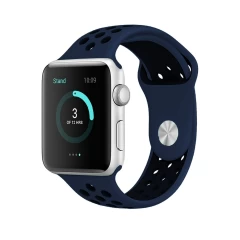 Curea Apple Watch 1/2/3/4/5/6/7/8/SE - 38/40/41 MM - S /m - Sport Loop Casey Studios Casey Studios - Black/grey Midnight Blue/black 