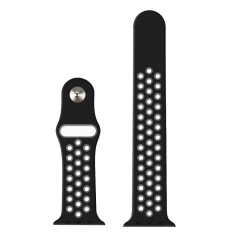 Curea Apple Watch 1/2/3/4/5/6/7/8/SE/Ultra - 42/44/45/49 MM - S /m - Sport Loop Casey Studios Casey Studios - Black/grey Black/grey