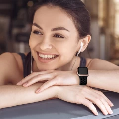 Curea Apple Watch 1/2/3/4/5/6/7/8/SE/Ultra - 42/44/45/49 MM - S /m - Sport Loop Casey Studios Casey Studios - Obsidian/black Obsidian/black
