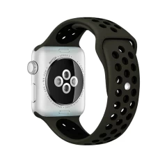Curea Apple Watch 1/2/3/4/5/6/7/8/SE/Ultra - 42/44/45/49 MM - S /m - Sport Loop Casey Studios Casey Studios - Army Green/black Army Green/black