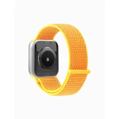 Curea Apple Watch 1/2/3/4/5/6/7/8/SE - 38/40/41 MM Nylon Casey Studios Casey Studios - Canary Yellow Canary Yellow