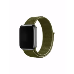 Curea Apple Watch 1/2/3/4/5/6/7/8/SE - 38/40/41 MM Nylon Casey Studios Casey Studios - Olive Flak Olive Flak