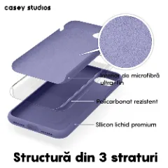 Husa iPhone 7/8/SE2 Casey Studios Premium Soft Silicone - Light Lilac Light Lilac