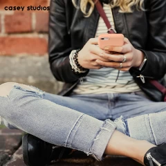 Husa iPhone 7/8/SE2 Casey Studios Premium Soft Silicone - Pink Sand Pink Sand
