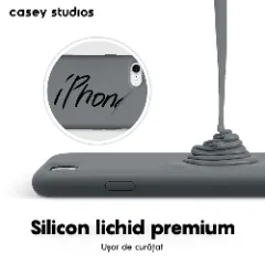 Husa iPhone 7/8/SE2 Casey Studios Premium Soft Silicone - Dark Gray Dark Gray