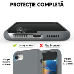 Husa iPhone 7/8/SE2 Casey Studios Premium Soft Silicone - Dark Gray Dark Gray