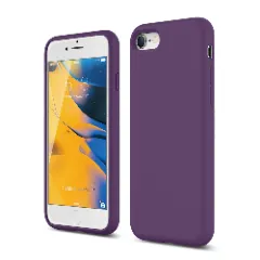 Husa iPhone 7/8/SE2 Casey Studios Premium Soft Silicone - Nectarine Light Purple 