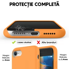 Husa iPhone 7/8/SE2 Casey Studios Premium Soft Silicone - Nectarine Nectarine