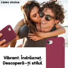 Husa iPhone 7/8/SE2 Casey Studios Premium Soft Silicone - Burgundy Burgundy