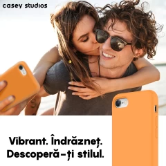Husa iPhone 7/8/SE2 Casey Studios Premium Soft Silicone - Nectarine Nectarine