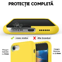 Husa iPhone 7/8/SE2 Casey Studios Premium Soft Silicone - Yellow Yellow