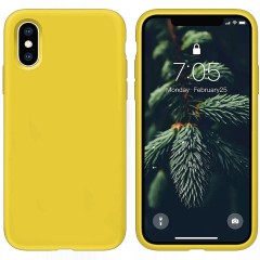 Husa CASEY STUDIOS™ pentru iPhone X/XS, Soft Silicone Premium, Microfibra in Interior, de Protectie, Ultra Slim, pentru Incarcare Wireless, Margini Ridicate pentru Protectia Ecranului si a Camerelor