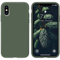 Husa CASEY STUDIOS™ pentru iPhone X/XS, Soft Silicone Premium, Microfibra in Interior, de Protectie, Ultra Slim, pentru Incarcare Wireless, Margini Ridicate pentru Protectia Ecranului si a Camerelor
