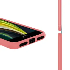 Husa CASEY STUDIOS™ pentru iPhone X/XS, Soft Silicone Premium, Microfibra in Interior, de Protectie, Ultra Slim, pentru Incarcare Wireless, Margini Ridicate pentru Protectia Ecranului si a Camerelor Roz