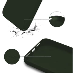 Husa CASEY STUDIOS™ pentru iPhone X/XS, Soft Silicone Premium, Microfibra in Interior, de Protectie, Ultra Slim, pentru Incarcare Wireless, Margini Ridicate pentru Protectia Ecranului si a Camerelor Dark Marine Green