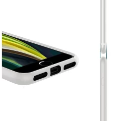 Husa CASEY STUDIOS™ pentru iPhone X/XS, Soft Silicone Premium, Microfibra in Interior, de Protectie, Ultra Slim, pentru Incarcare Wireless, Margini Ridicate pentru Protectia Ecranului si a Camerelor Alb