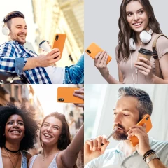 Husa CASEY STUDIOS™ pentru iPhone XR, Soft Silicone Premium, Microfibra in Interior, de Protectie, Ultra Slim, pentru Incarcare Wireless, Margini Ridicate pentru Protectia Ecranului si a Camerelor Nectarine