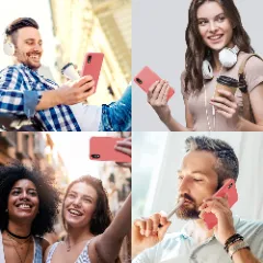 Husa CASEY STUDIOS™ pentru iPhone XR, Soft Silicone Premium, Microfibra in Interior, de Protectie, Ultra Slim, pentru Incarcare Wireless, Margini Ridicate pentru Protectia Ecranului si a Camerelor Roz