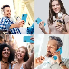 Husa CASEY STUDIOS™ pentru iPhone XR, Soft Silicone Premium, Microfibra in Interior, de Protectie, Ultra Slim, pentru Incarcare Wireless, Margini Ridicate pentru Protectia Ecranului si a Camerelor Cadet Blue