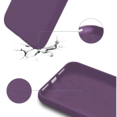 Husa CASEY STUDIOS™ pentru iPhone XR, Soft Silicone Premium, Microfibra in Interior, de Protectie, Ultra Slim, pentru Incarcare Wireless, Margini Ridicate pentru Protectia Ecranului si a Camerelor Light Purple