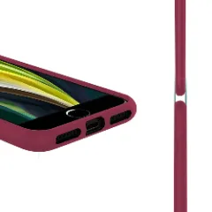 Husa iPhone XS Max Casey Studios Premium Soft Silicone - Burgundy Burgundy