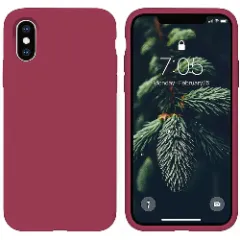 Husa iPhone XS Max Casey Studios Premium Soft Silicone - Classic Blue Burgundy 