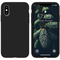 Husa iPhone XS Max Casey Studios Premium Soft Silicone - Negru